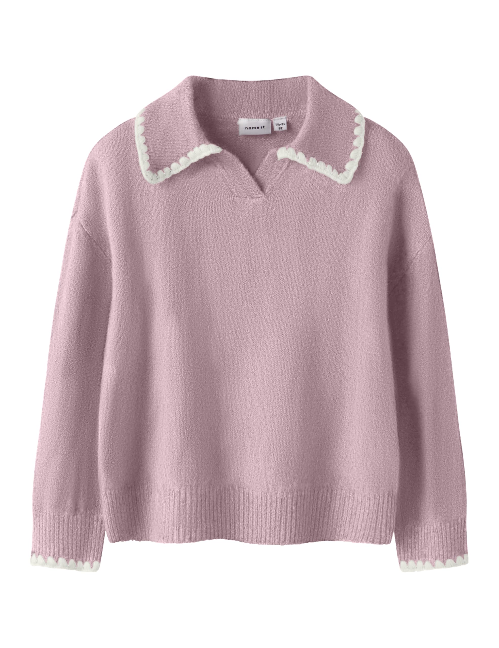 Name IT Mädchen Nmfrikasa Ls Knit Polo Nmfrikasa Ls Knit Polo (1er Pack)