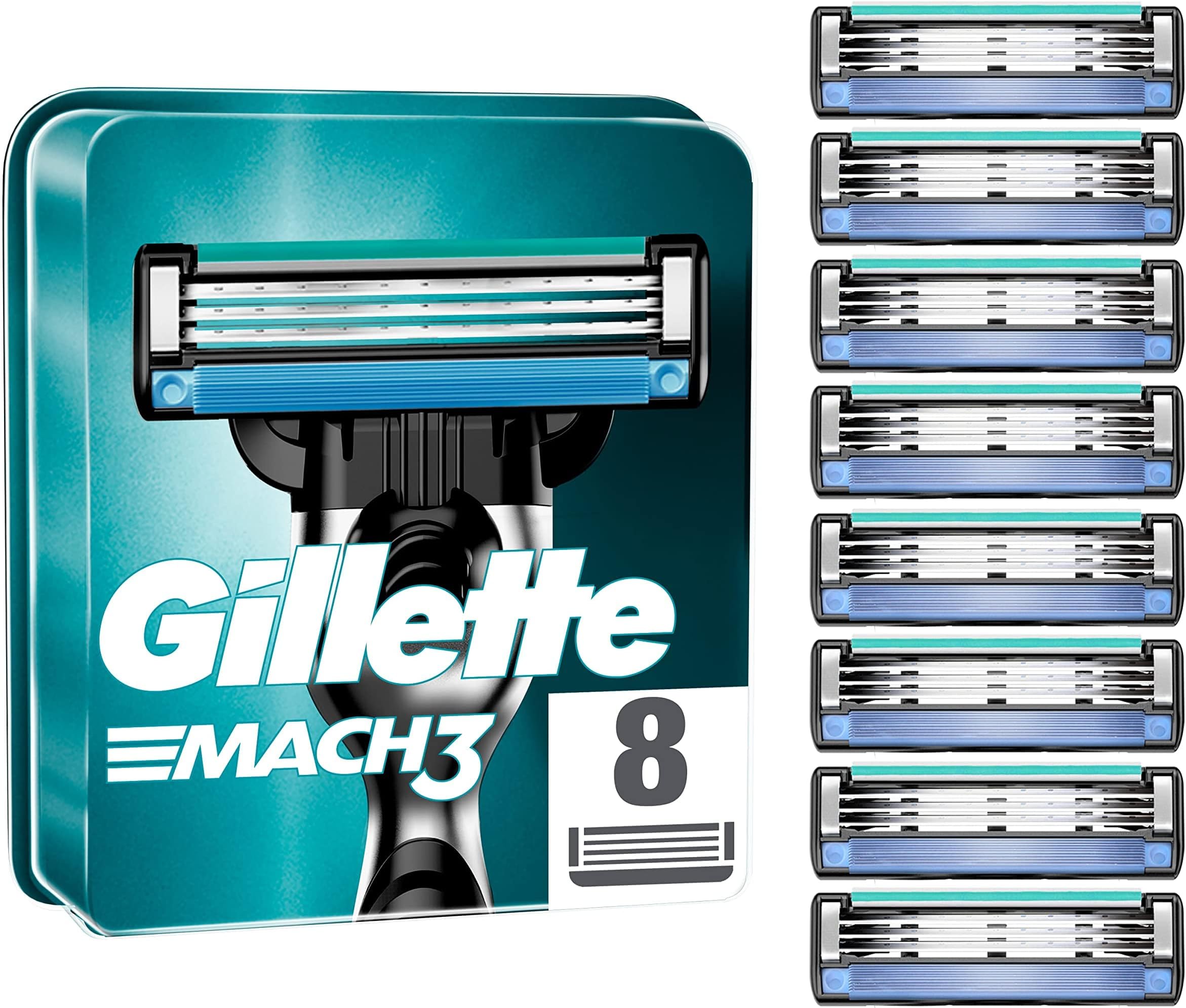 Gillette mach3 mens razor blades 8 blade refills walmart