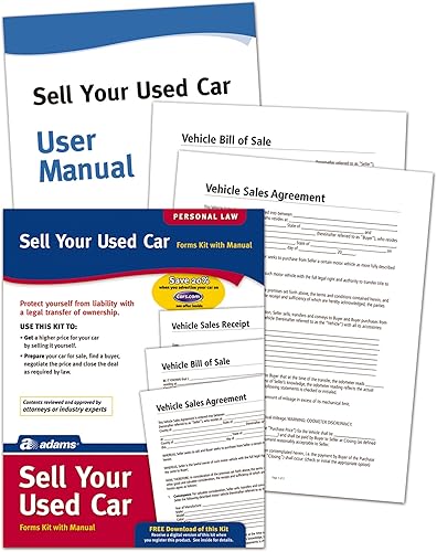 Miniatura 2 de Adams Venda su automóvil usado, formularios e instrucciones (PK214)