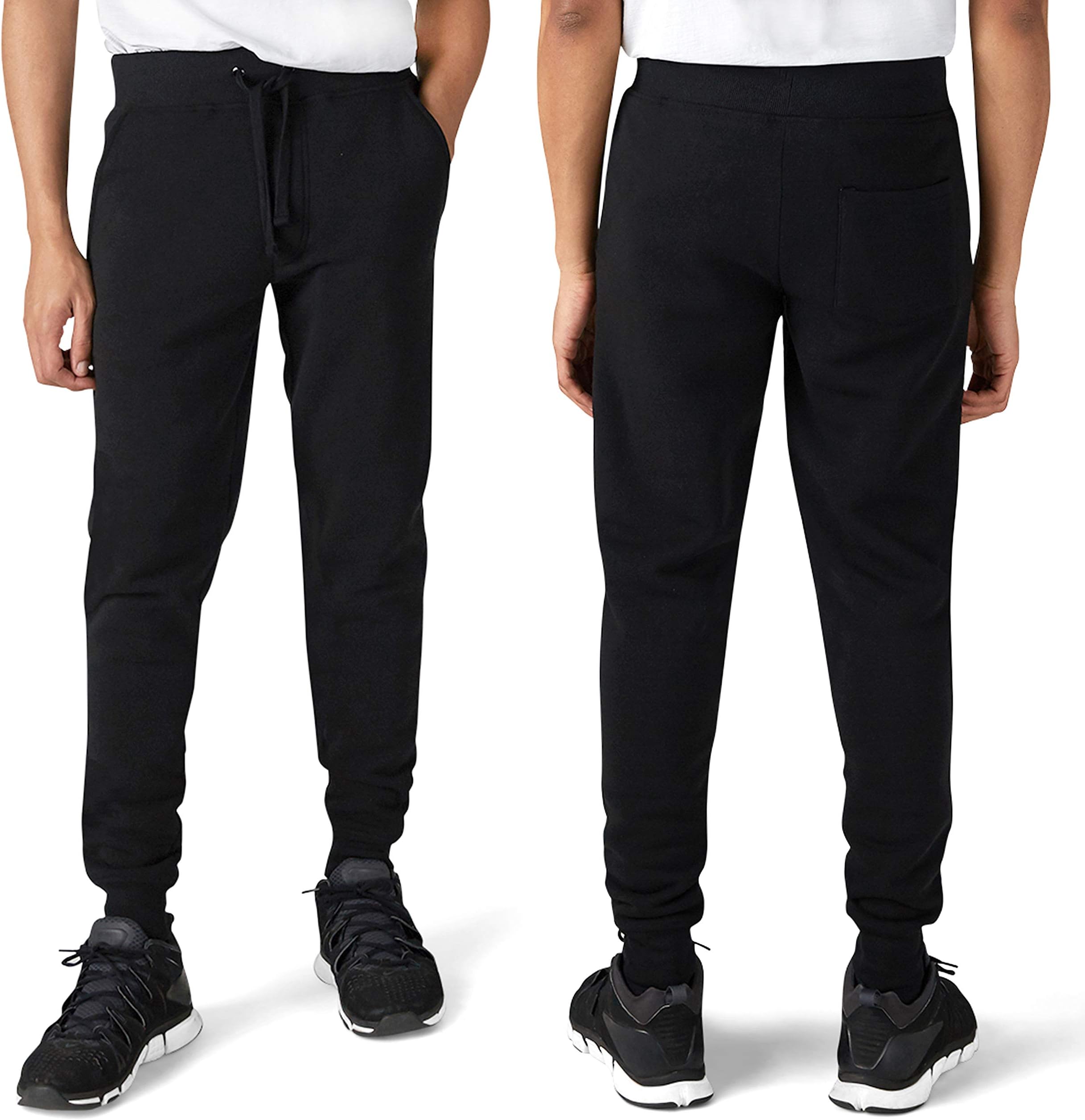 Men's Sweatpants - Slim Fit Active Fleece Jogger Pants with Pockets (S-6XL)