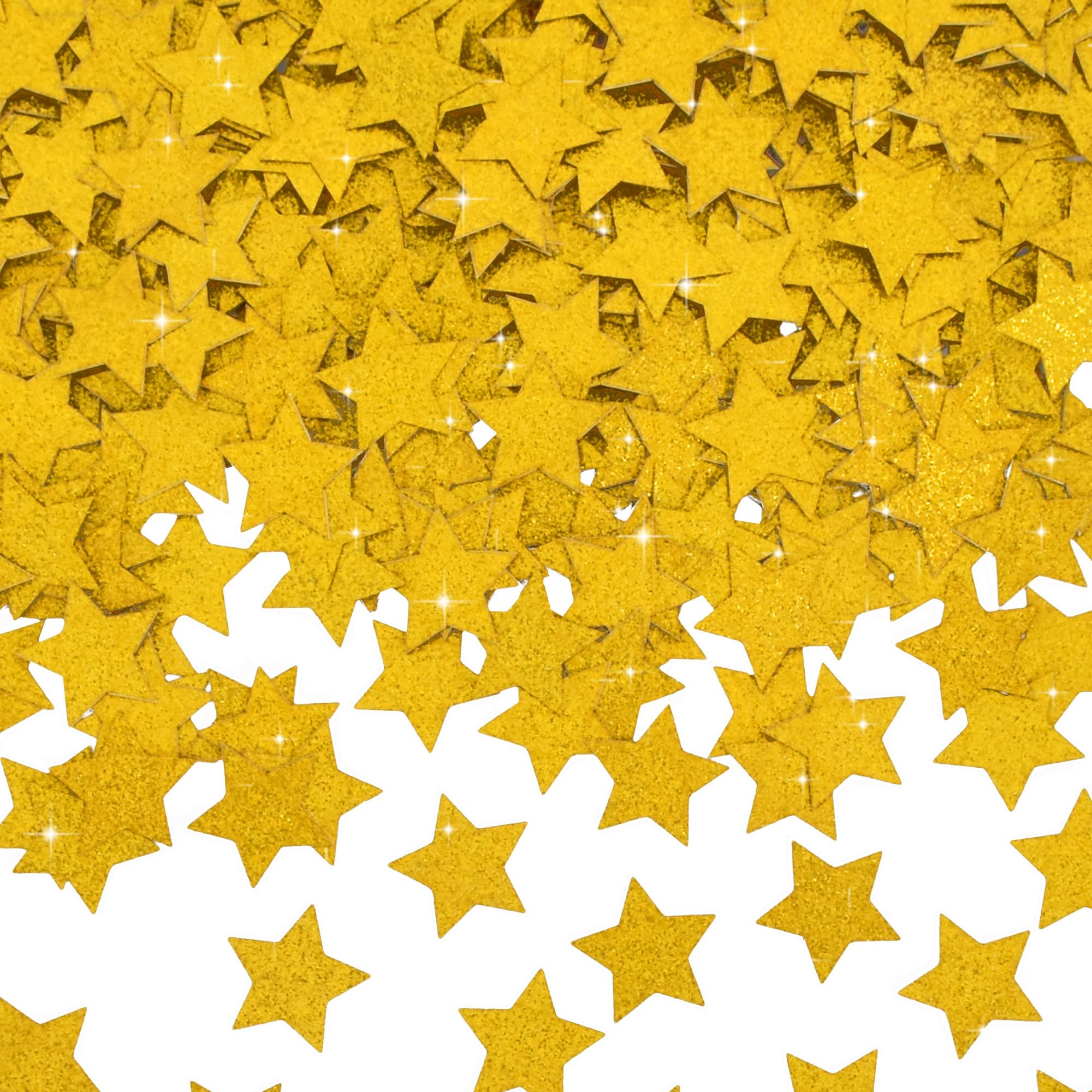 300Pcs Glitter Stars Confetti Gold Shiny Paper Table Confetti
