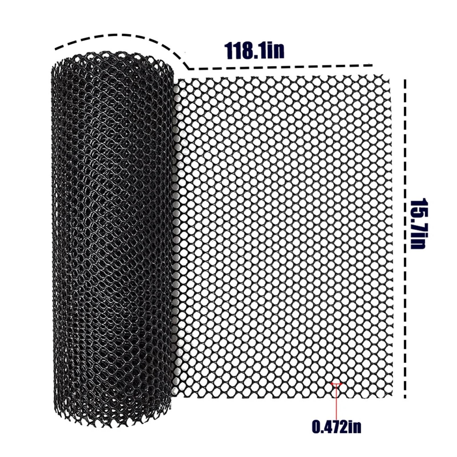 Malla Gallinero Valla de Malla de Alambre de plástico, Malla de Alambre for Pollo, solución de Red for cercas versátil de 300x40cm, cercado Hexagonal for jardín(Green 3PCS)