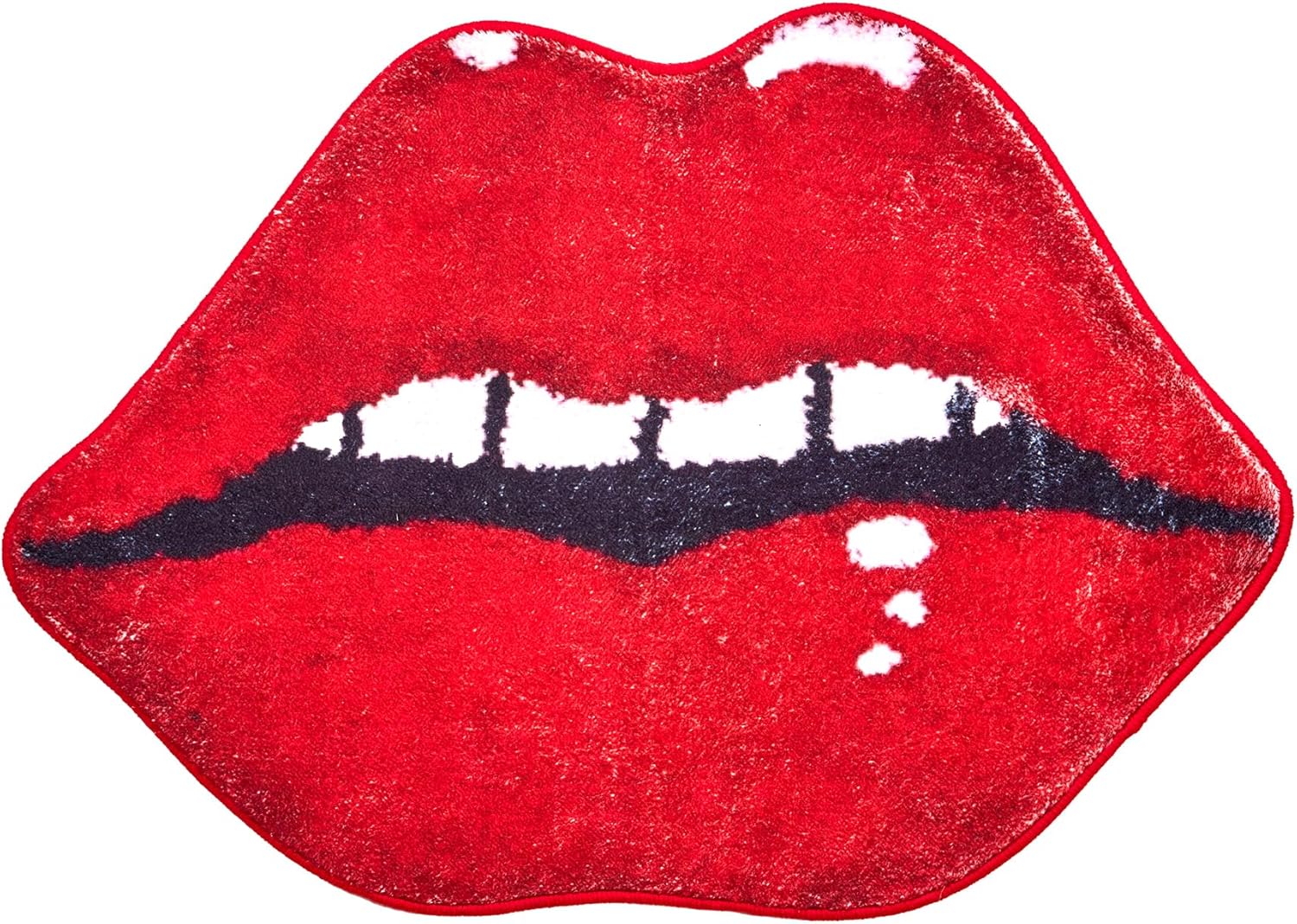 BARUN Red Lips Bathroom Rug Cute Bath Mat Cute Lips Bath