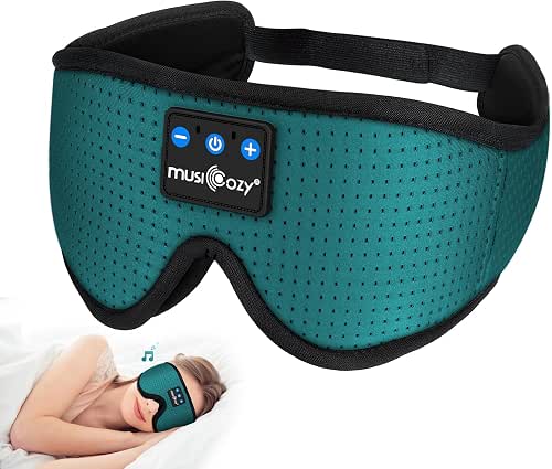 MUSICOZY Sleep Headphones Breathable Bluetooth Headband 3D Sleeping Headphones, Wireless