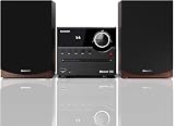 Sharp XL-B512(BR) Micro chaîne Sound System stéréo avec Radio FM, Bluetooth v5.0, CD-MP3, Lecture USB, Haut-parleurs en Bois et 45 W Couleur Marron - 4