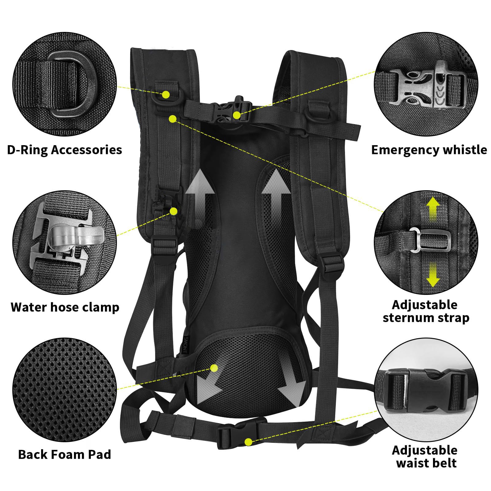 20L Tactical Molle Backpack for Cycling, Hiking, Running, Climbing, Hunting, Biking (Green)