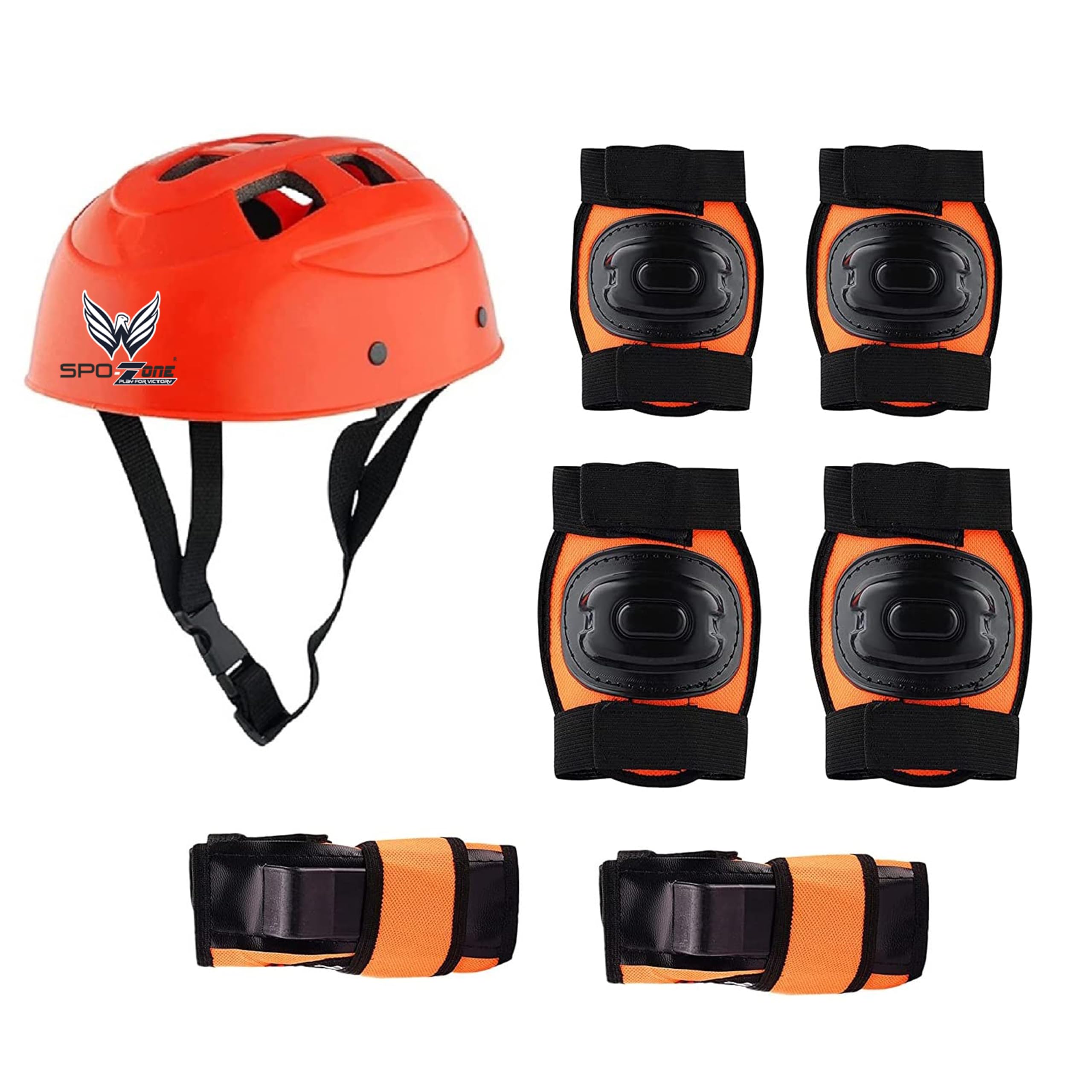 Skating Guard, Protective Skating Guard Kit Skate, Cycling Protection Set Multi Sport Gear for Children Age 6-16 Years, Helmet Elbow Guards Knee Caps & Hand Gloves (SSG-Orange) (SP_Orange_L) (B0CNLRGM58) Amazon Price History, Amazon Price Tracker