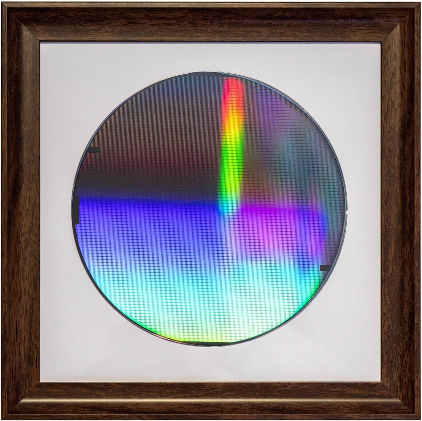 Silicon Wafer For Intel CPU & Computer Chips, Tech Art, Cool Home Wall Decor, Gift For Him, Tech Frame, Tech Gift, AMD Tech Silicon Valley