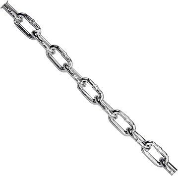 KingChain | 1/4-in x 25 ft Zinc-Plated Proof Coil Chain, Grade 30, 1300 lb