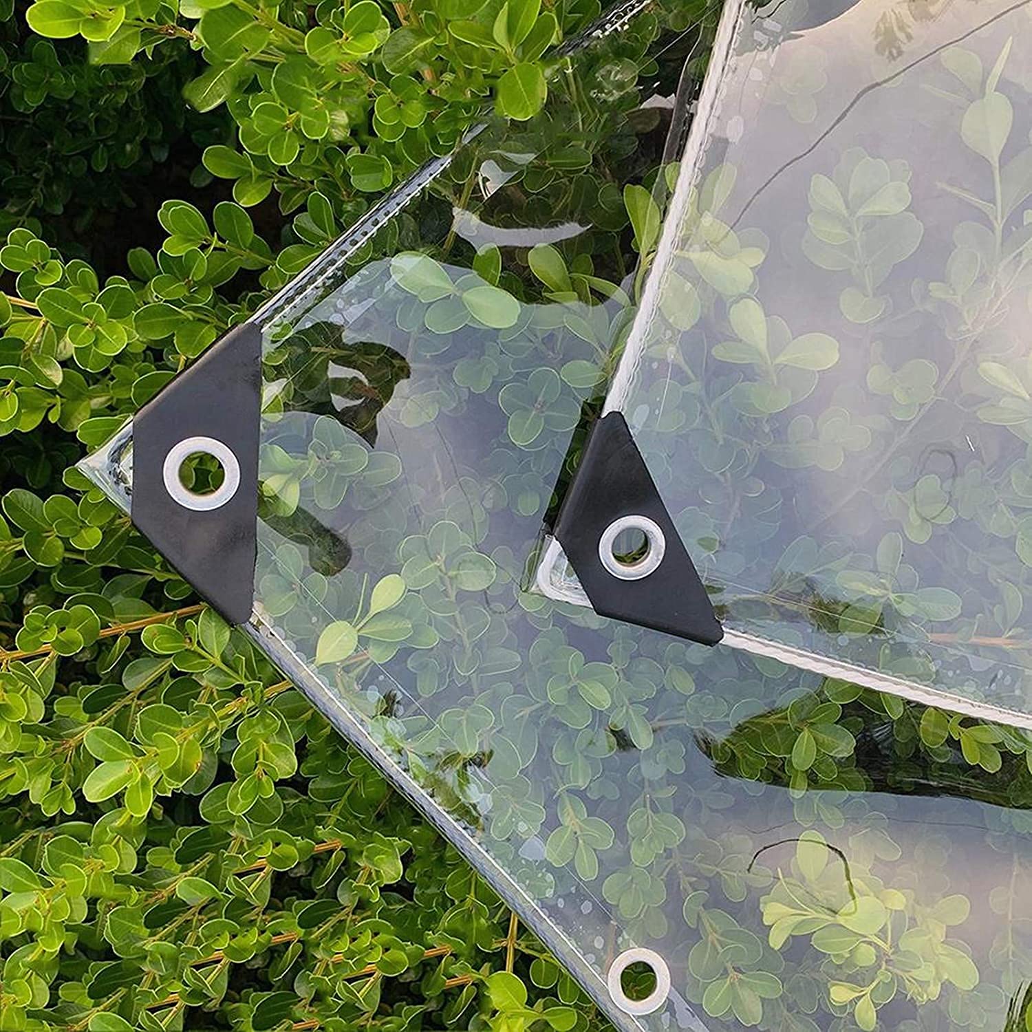 Lona de PVC transparente resistente al agua, cubierta de jardín al aire libre, protección contra la lluvia para balcón, plantas, resistente a la intemperie, mantel de mesa, película para ventana (0,35