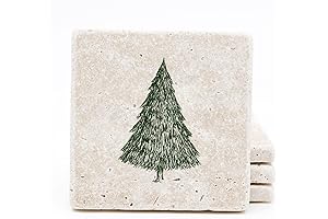 Christmas Tree Drink Coasters: Festive Table Protectors for Holiday Cheer