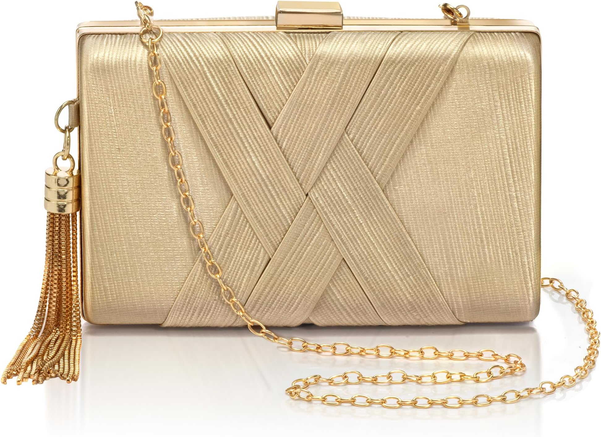 CARIEDO Women's Evening Handbag Clutch Bridal Purse for Wedding Prom Night Out Party