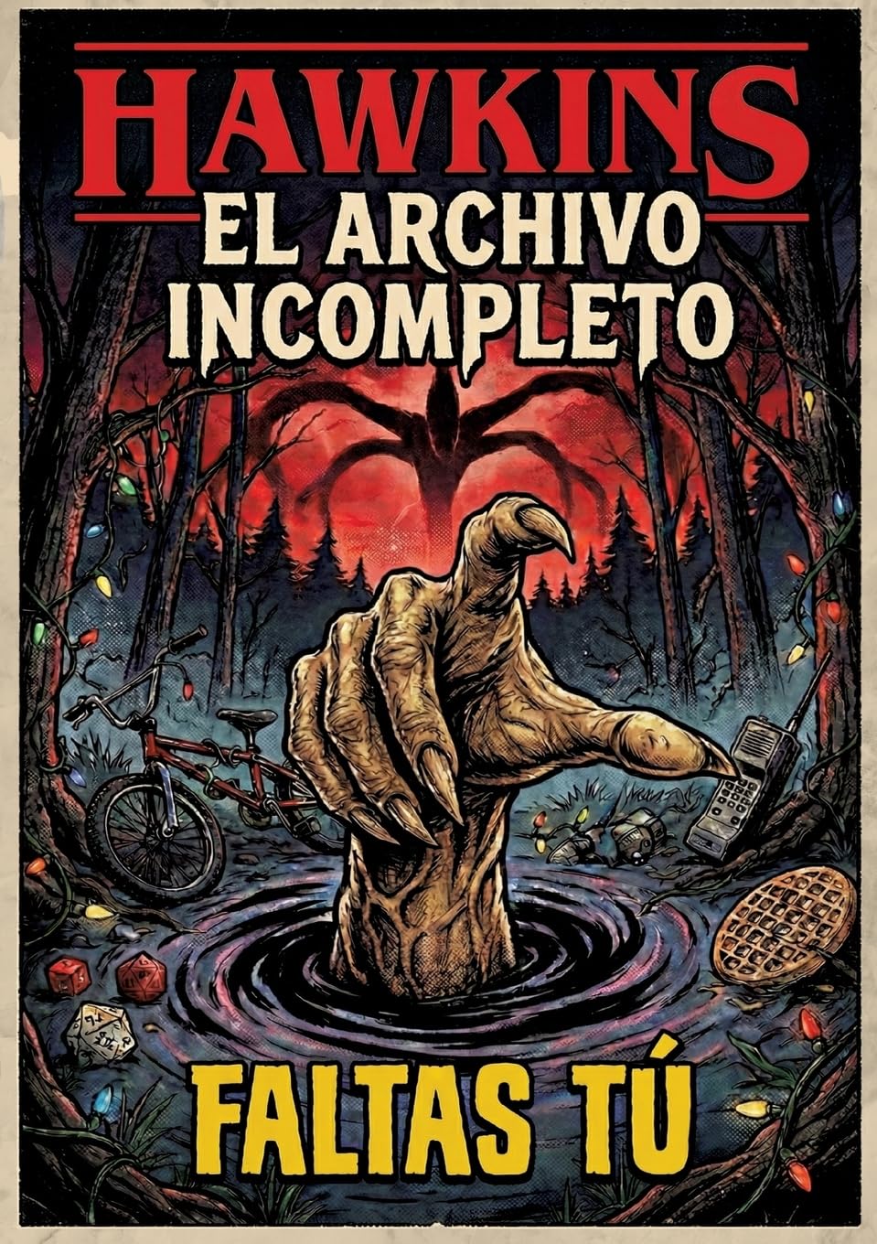 Hawkins. El Archivo Incompleto: Solo Faltas tú. Stranger Things Libro. Merchandising Stranger Things. Regalo para fan Stranger Things