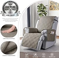 Vista 2 de TAOCOCO Funda para silla reclinable 100% impermeable, fundas reclinables de gran tamaño para silla reclinable grande con correas dobles, funda