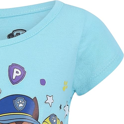 Miniatura 5 de Paw Patrol Nickelodeon - Camiseta de manga corta para niñas y niños pequeños