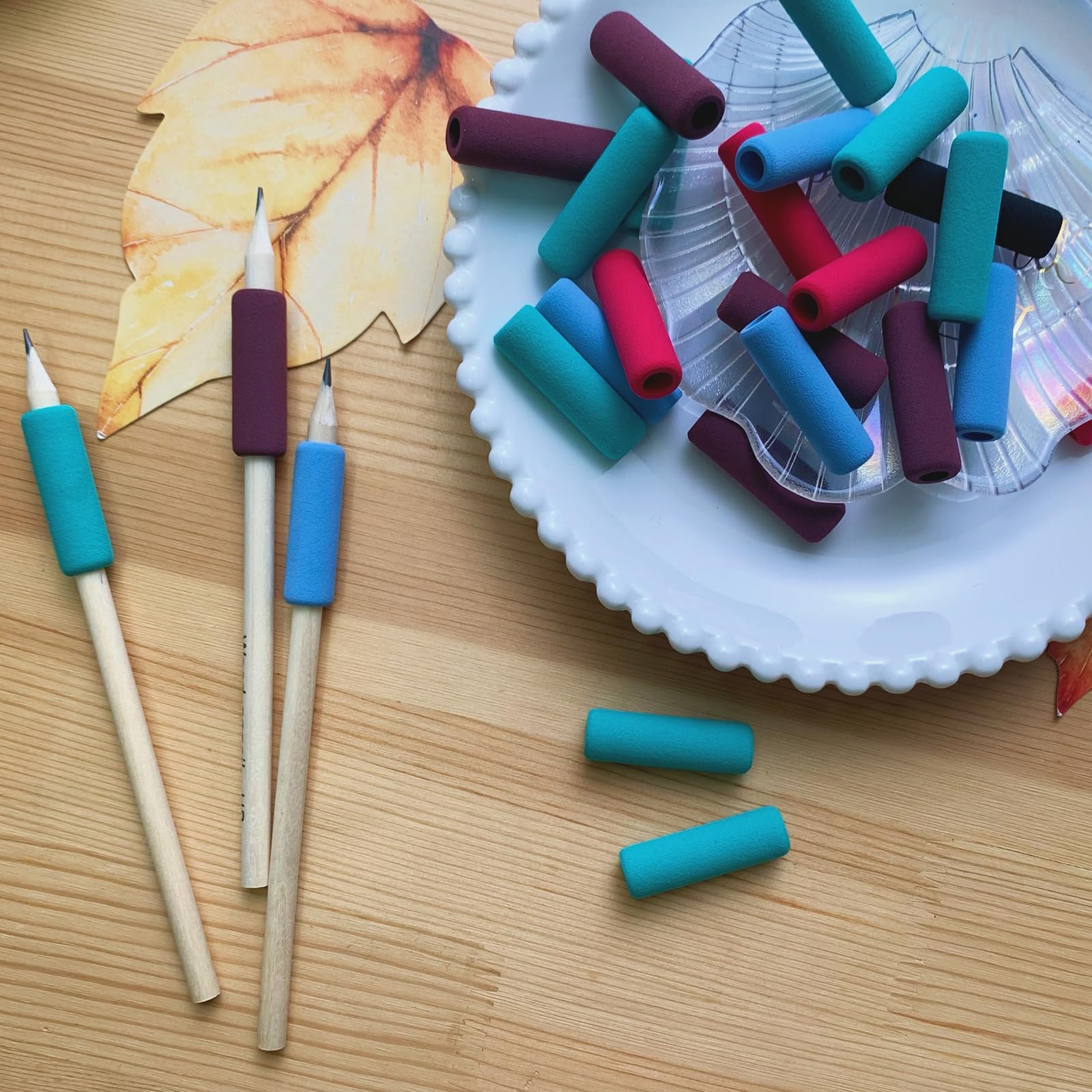 Penna Grip Schiuma Matita Ergonomica Scrittura Aiuto Per Bambini Prescolari Dita Protezioni Grip 10 Pezzi