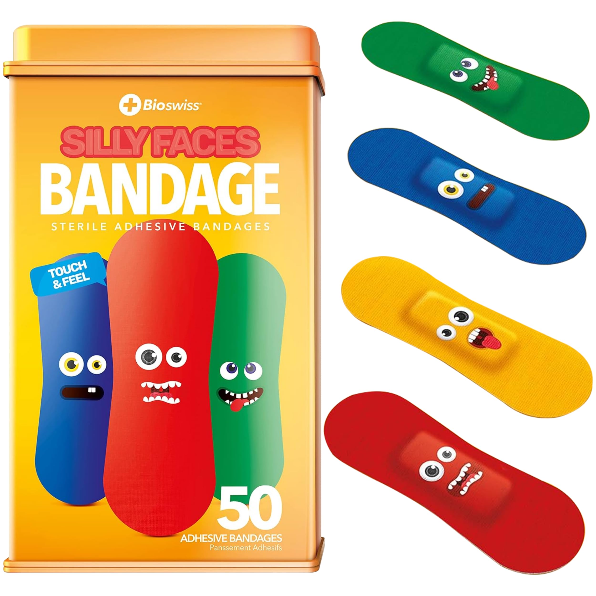ボディ・フェイスケア Bonic Pro&Bonic Bandage Amazon.com: BioSwiss Bandages, Silly Faces Shaped Self