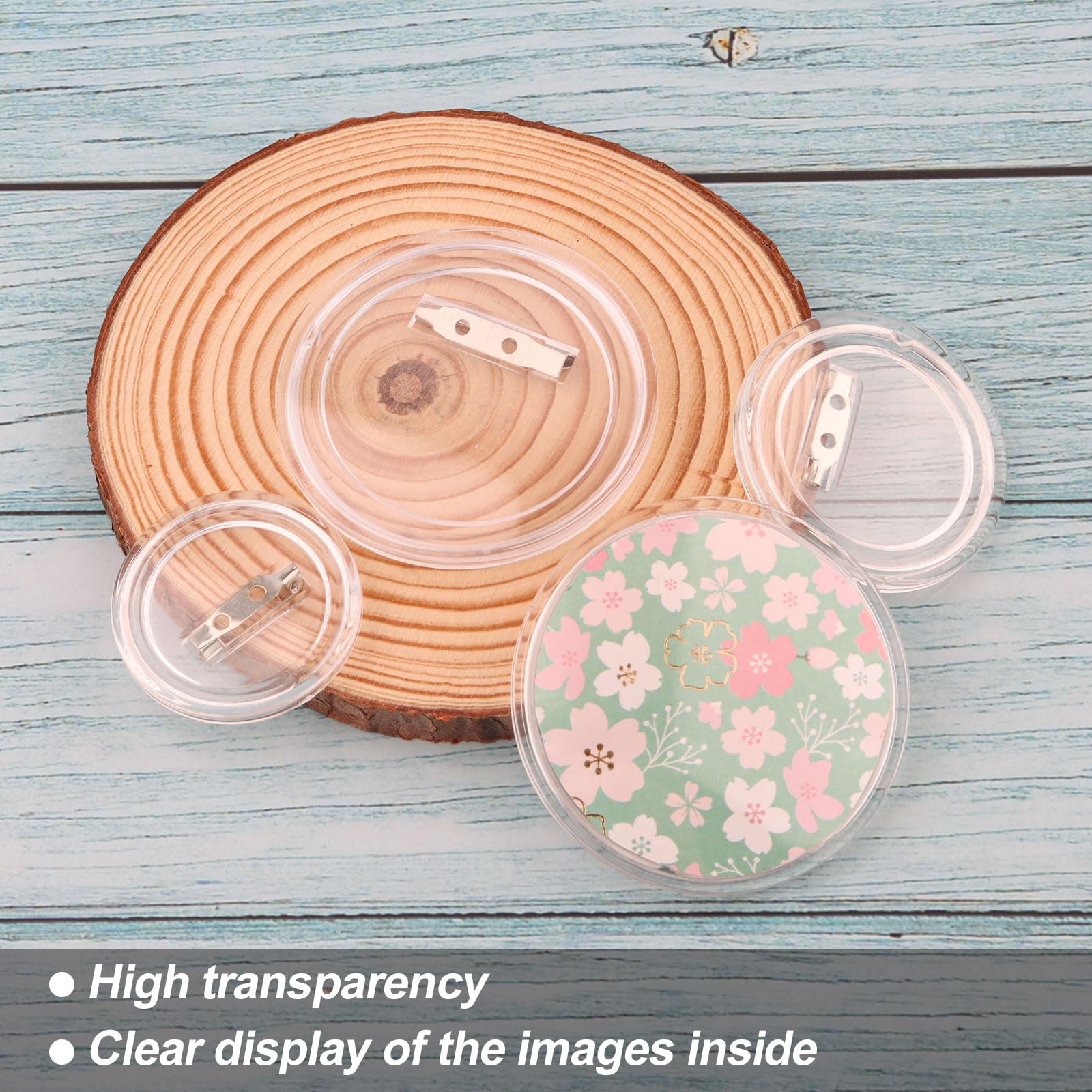 GIDWRIY 30 Stück DIY Buttons 58 Mm - Anstecker Zum Selbstgestalten Ohne Maschine