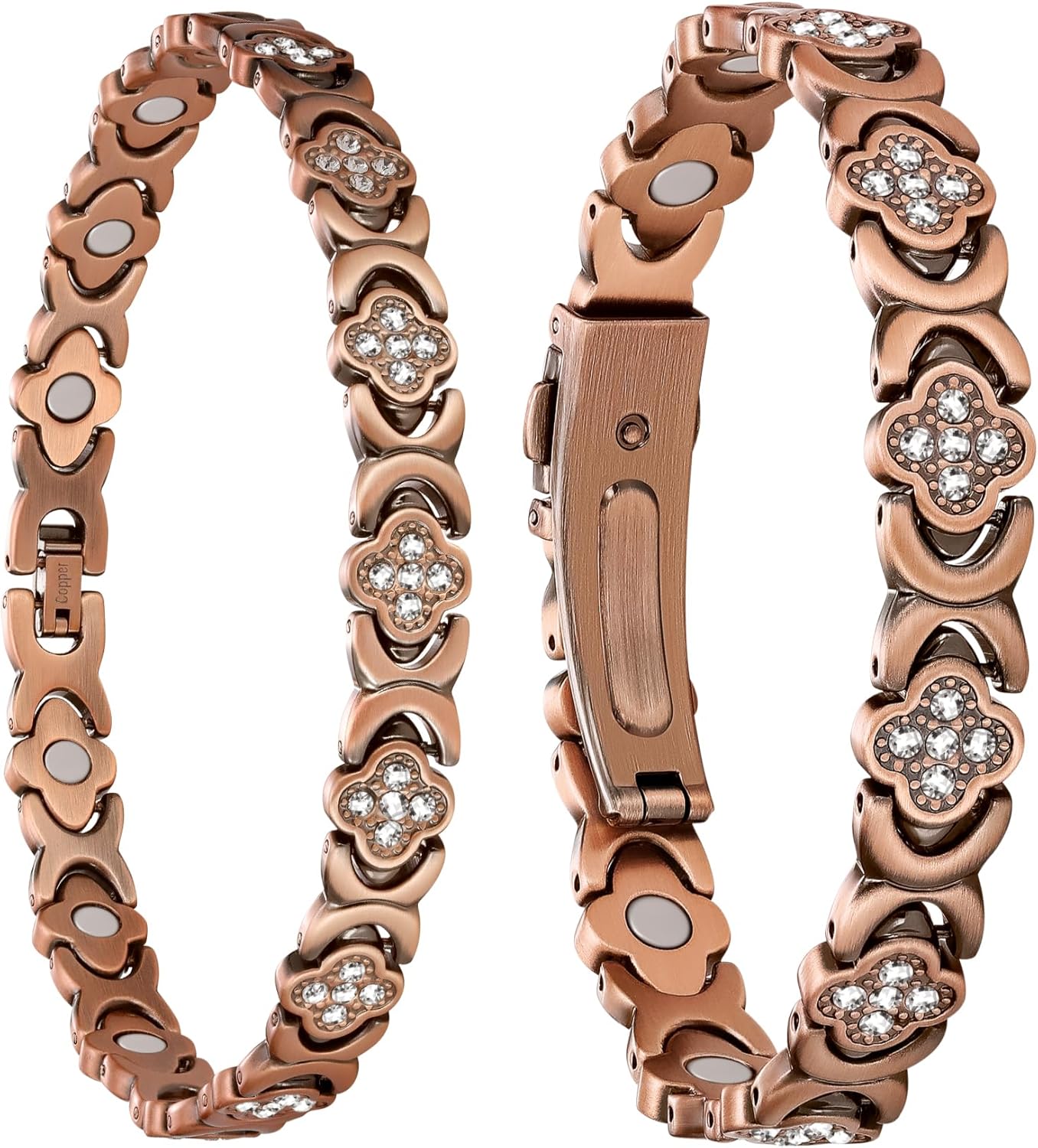 Jecanori Copper Magnetic Bracelet & Anklet Set