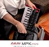 Akai Professional USB MIDI Keyboard Controller, 25 Keys Velocity Supported, 8 Backlit Drum Pads, 8 Knobs, Native Instruments Sound Package with NKS Integrated Music Production Software Included, Acai Pro MPK Mini MK3