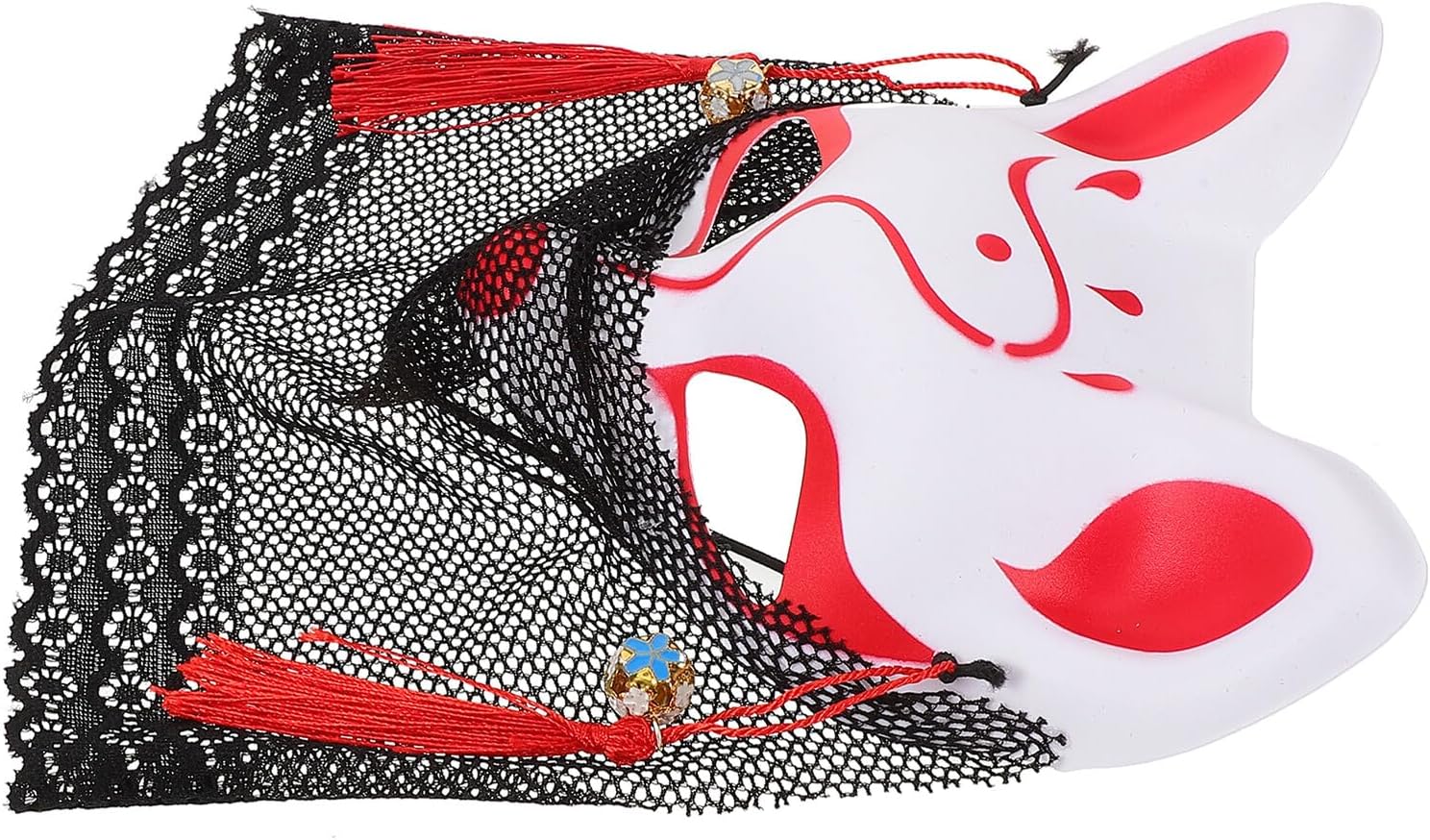 Lace Fox Face Mask Half Face Prop for Women Party Carnival Dress-up Accessory