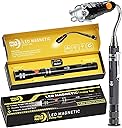 Magnetic Pickup Tool, Gifts for Men, Telescoping Magnet Flashlight, Gifts Idea & Stocking Stuffers for Men, Teen Boys, Mechanic, Boyfriend, Christmas Gifts for Dad, Husband, Father, Black