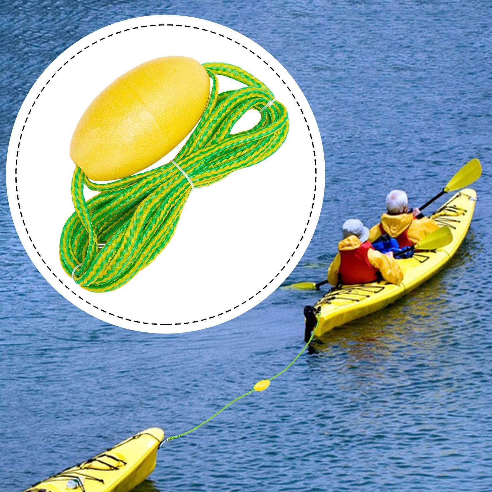 Harilla Corde Flottante pour Kayak, Ligne de remorquage pour, Corde d'ancrage pour Bateau de pêche, Accessoires avec Clip, Cordes de remorquage, 20 Pieds