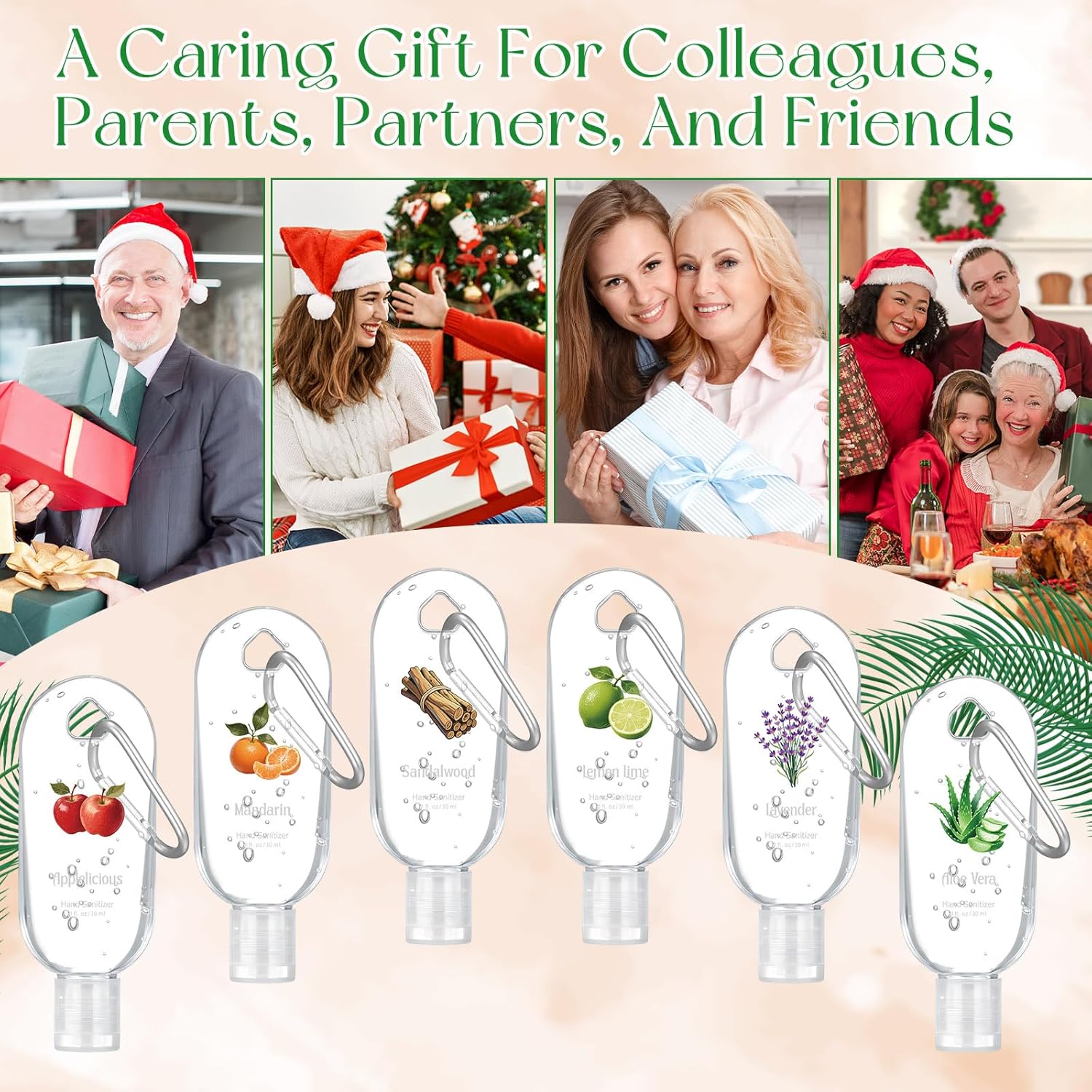 24 Pack Fruit Scented Hand Sanitizers Keychain Gift Mini Hand Sanitizer Gel Bulk 1 oz Travel Size with Keychain Summer Graduation Party Employee Appreciation Gift Bulk for Nurses Teachers - Image 5