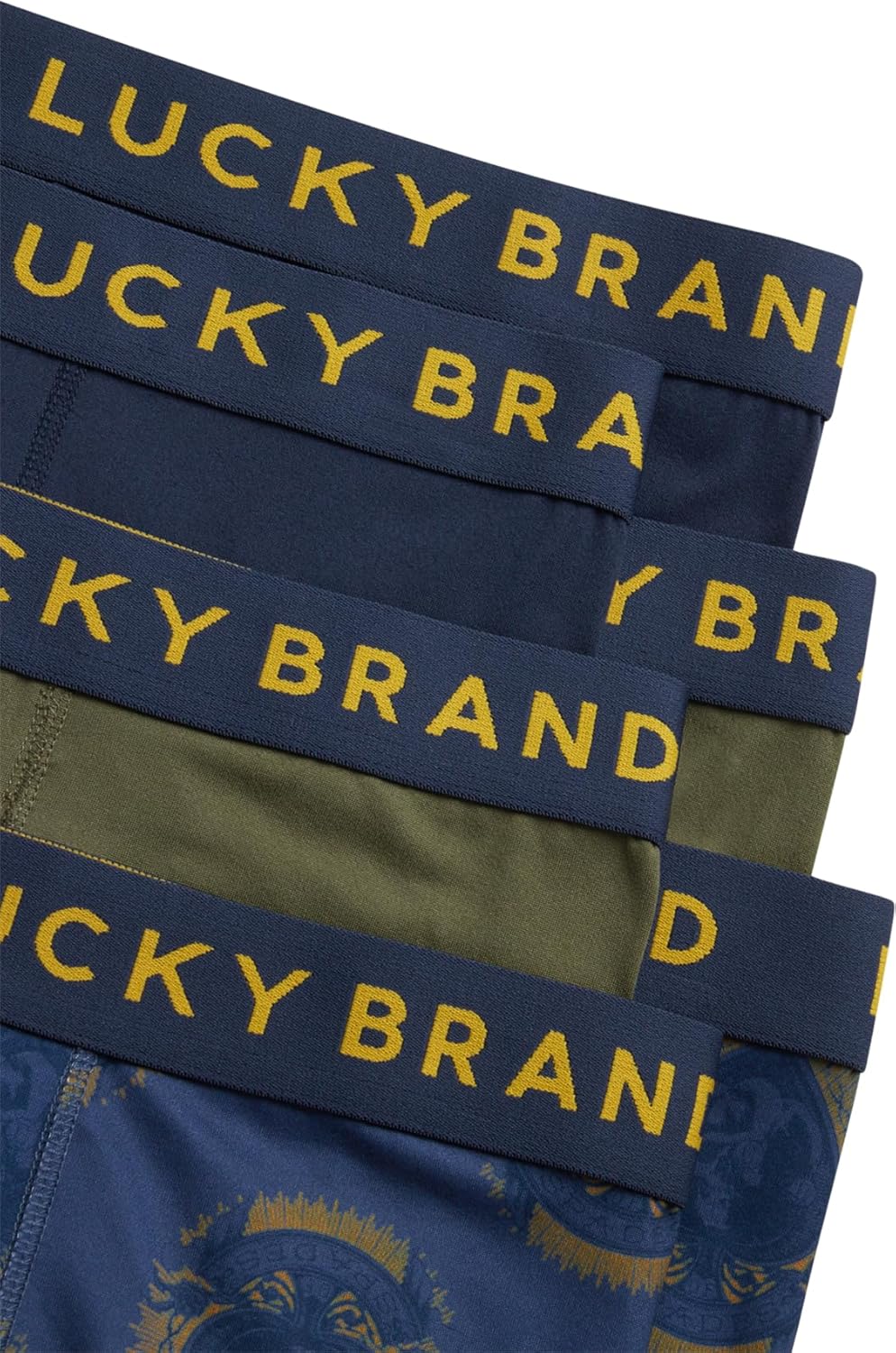 Lucky Brand Mens Boxer Briefs - 6 Pack 6'' Inseam Super Soft Stretch Mens Underwear Boxer Briefs with No Fly Pouch Boxers - Image 3