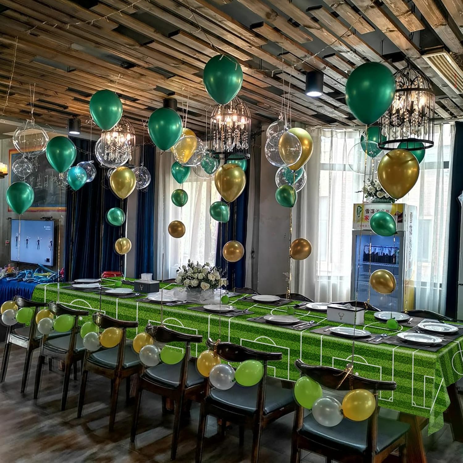 Jaciya Soccer Tablecloth 3-Pack Plastic Table Cover for Soccer Birthday Party Decorations, Themed Events and Fun Gatherings - Image 5