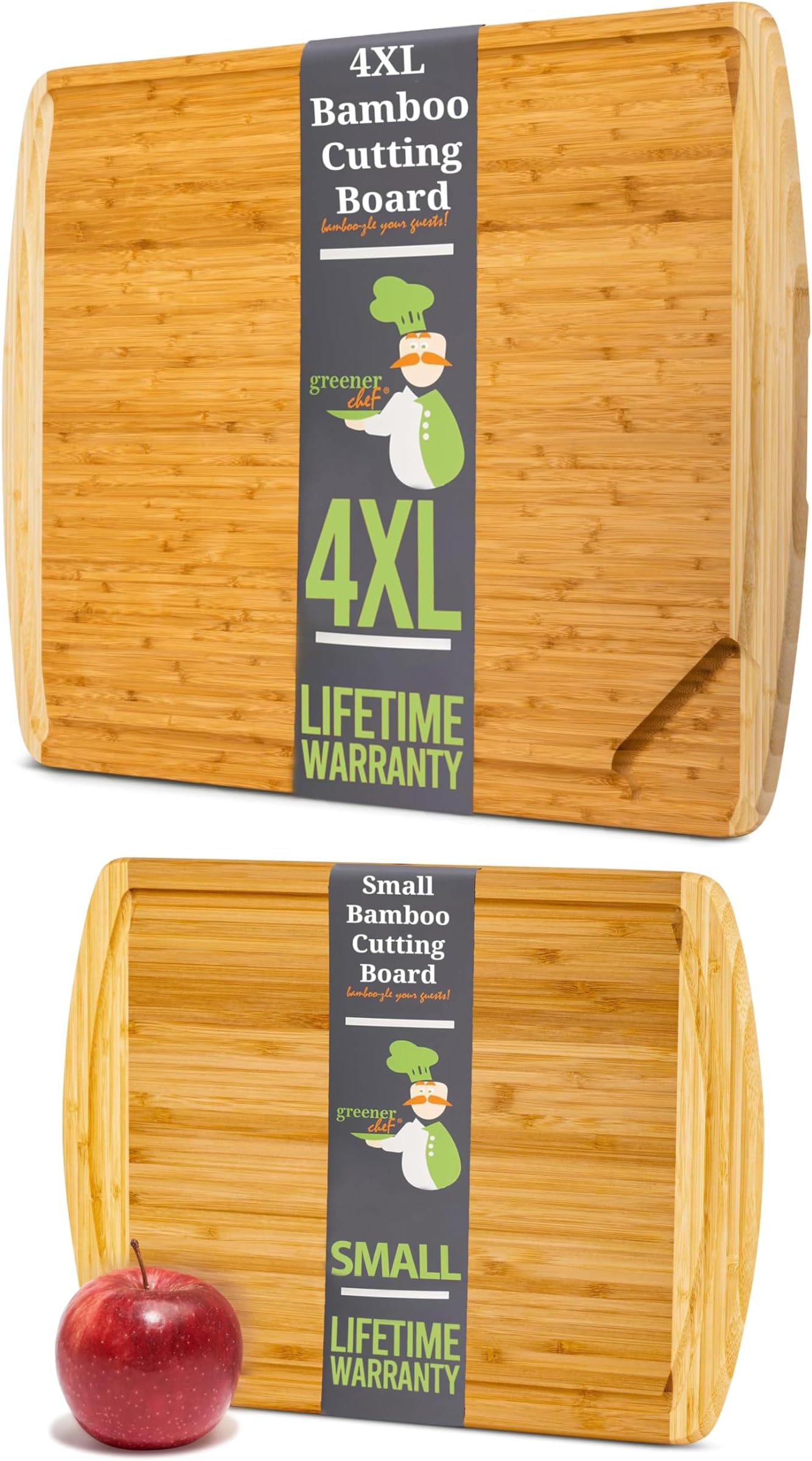 Greener Chef12 Inch and 36 inch Small Cutting Board with LIfetime Replacements