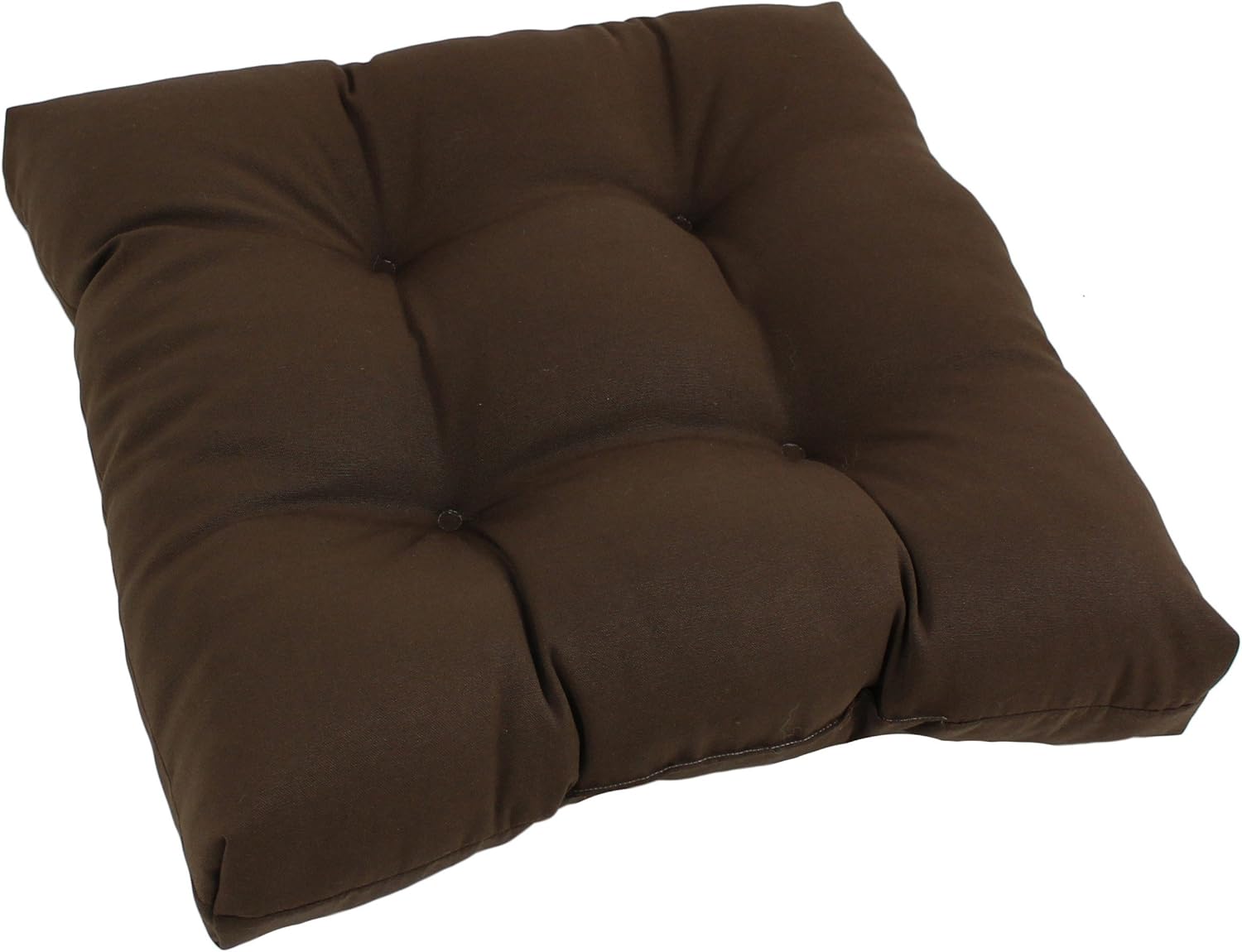 Blazing Needles 19-inch Twill Square Chair Cushion, 19" x 19", Natural