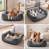 FURTIME Panier Chien XXL Grande Taille, Lit Chien Lavable, 106x80x23cm - 2
