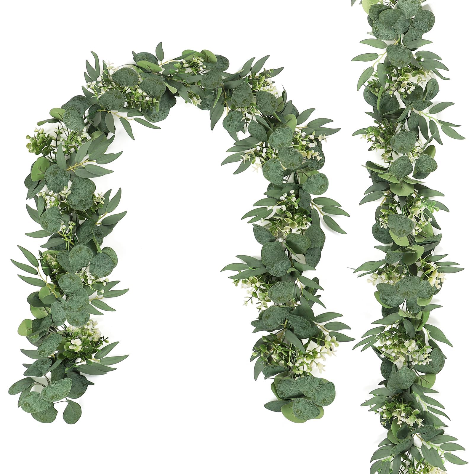 Guirlande eucalyptus artificielle sans entretien pour deco de fete durable
