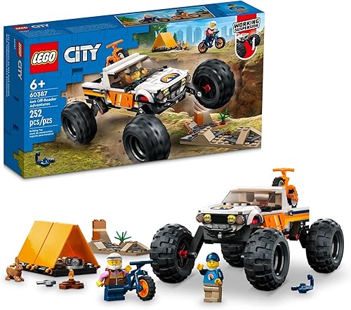 LEGO Camión de juguete City 4x4 Off-Roader Adventures – Bloques de construcción para niños y niñas, a partir de 6 años – Monster Truck juguete de
