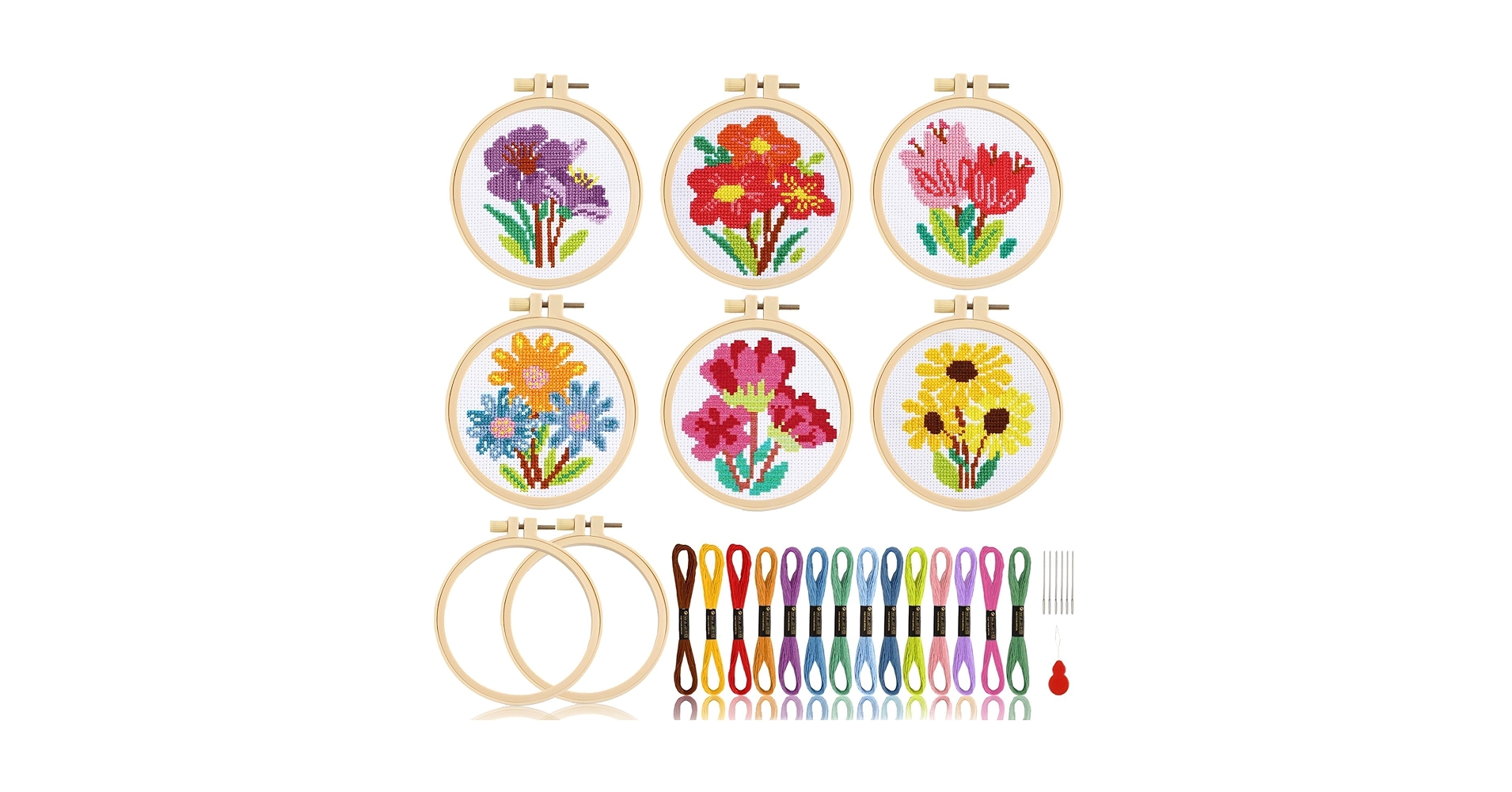 ワンピース Son and Daughter Oilio Embroidery Sets Beginner Embroidery Kits — Julias Broderie