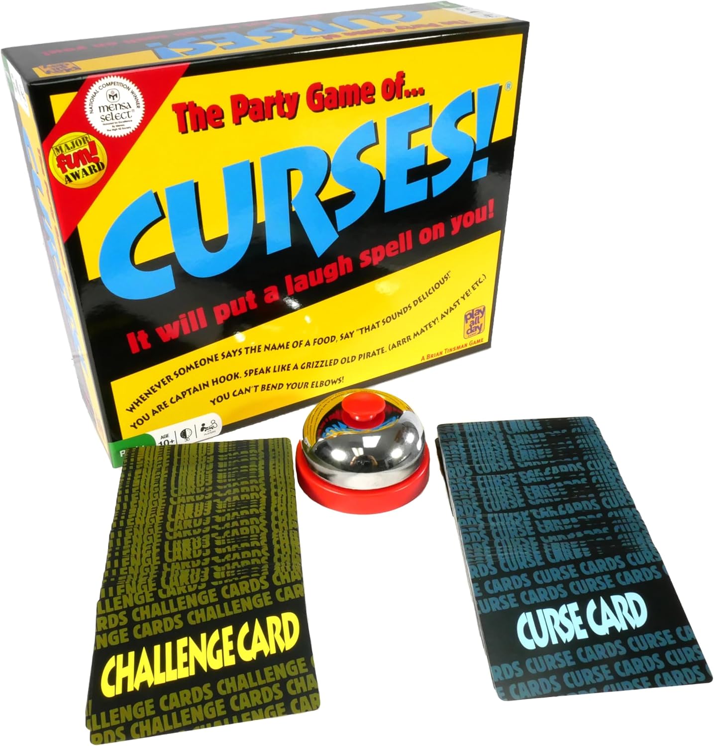 Curses by Play All Day Games, Award Winning Party Game for Teens and Adults (Ages 10+), 3 to 6 Players, Laugh Filled Card Challenges.