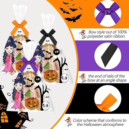 Miniatura 9 de 300 lazos pequeños de cinta para Navidad, Halloween, con borde metálico para cuentas de mano, apliques de costura, manualidades, decoración de boda,