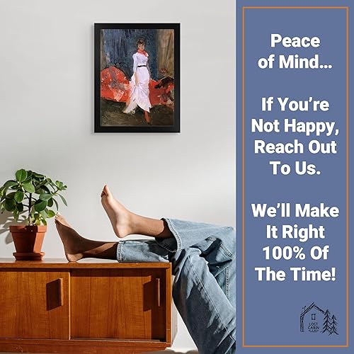 Miniatura 5 de Arreglo de cabaña perdida en rosa, rojo y morado de James Abbott Whistler  Impresión en marco plano negro  Reproducción de pintura de obras de arte