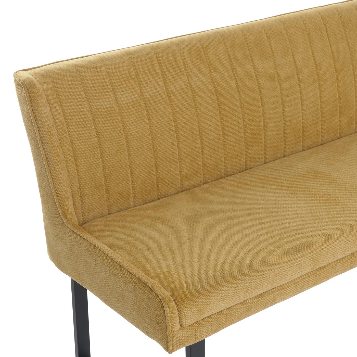 Mendler Banc d'angle HWC-O82 159 x 210 cm Jaune Moutarde