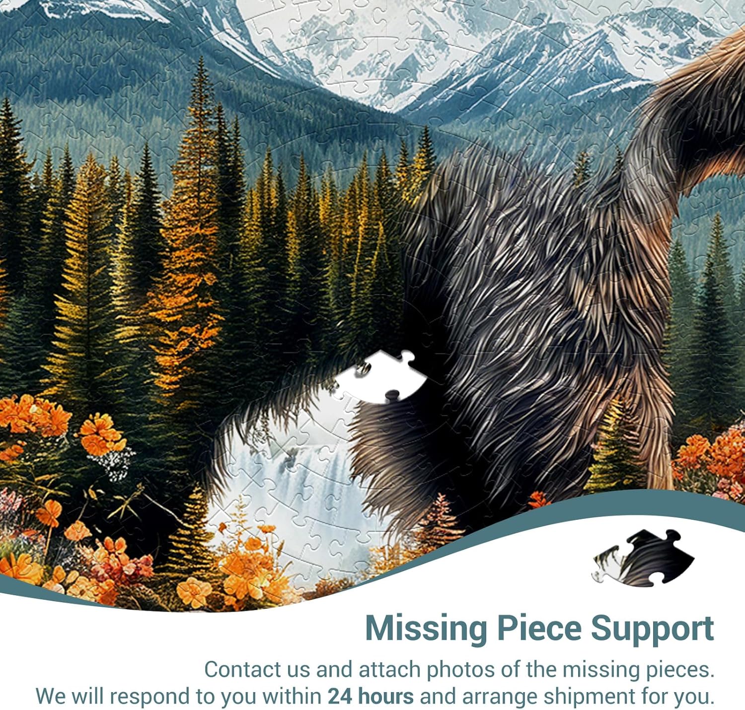 1000 Piece Puzzle for Adults - Bear and Nature Jigsaw Puzzles - Brain Teaser Adult Puzzles - Christmas Birthday Gifts for Women/Men