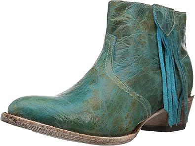 fringe western booties