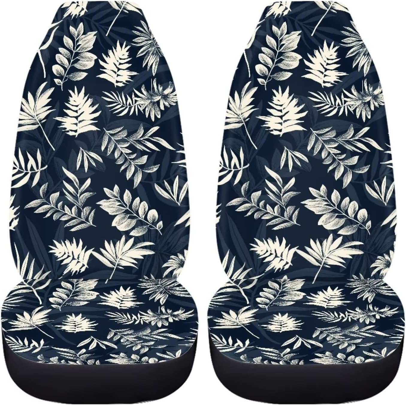 Pensura Hawaii Tropical Leaves Car Seat Covers for Low Back Car Seats, Bucket Seat Covers Full Set Vehicle Seat Protector,Universal Fit Auto Seats for SUV Sedan Van Truck,2 Pack