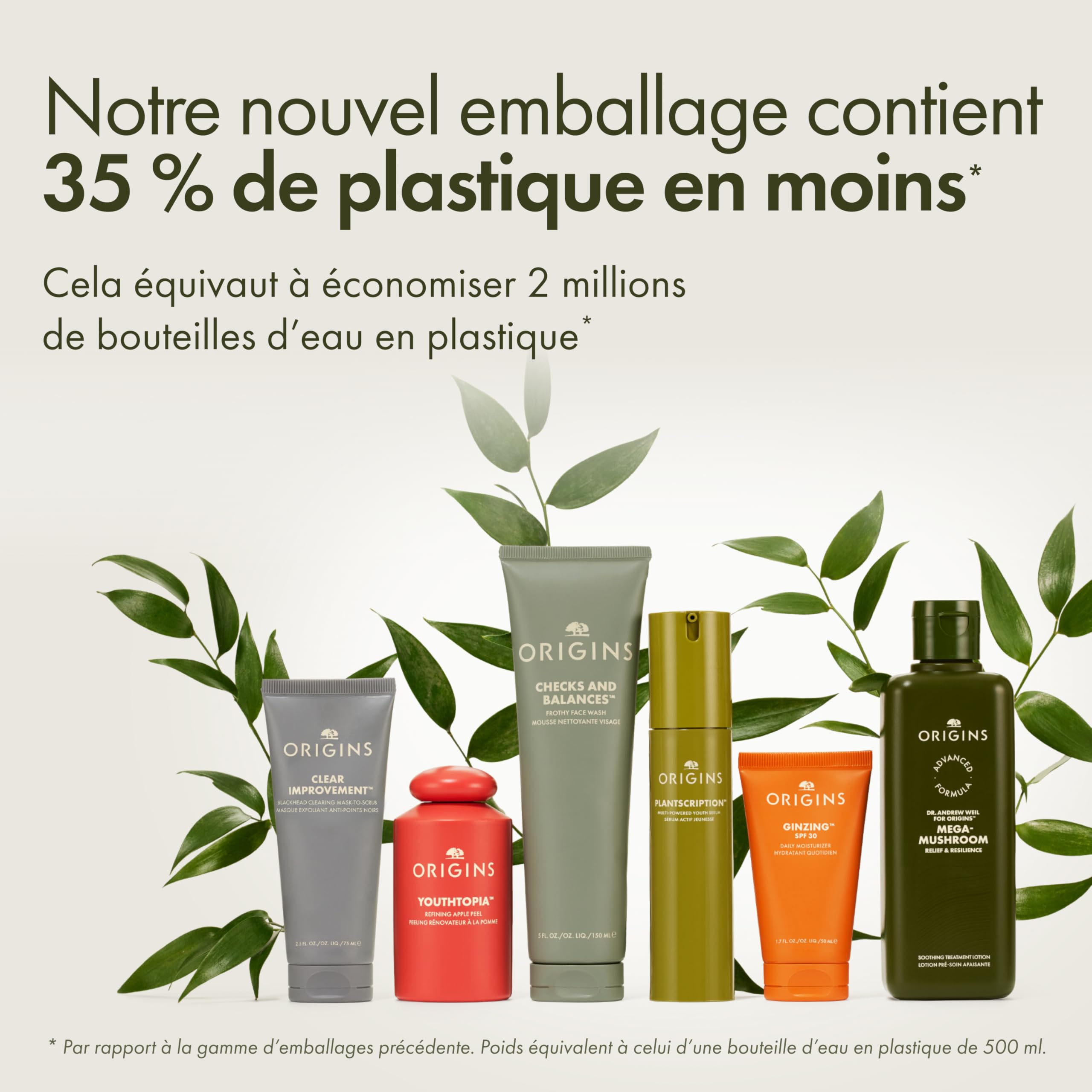 Origins Plantscription Routine: Nettoyant Anti-Âge (150ml) + SPF25 Crème Anti-Âge Intense (50ml) + Crème Yeux Correction Rides au rétinol encapsulé (15ml) - Réduit visiblement les ridules