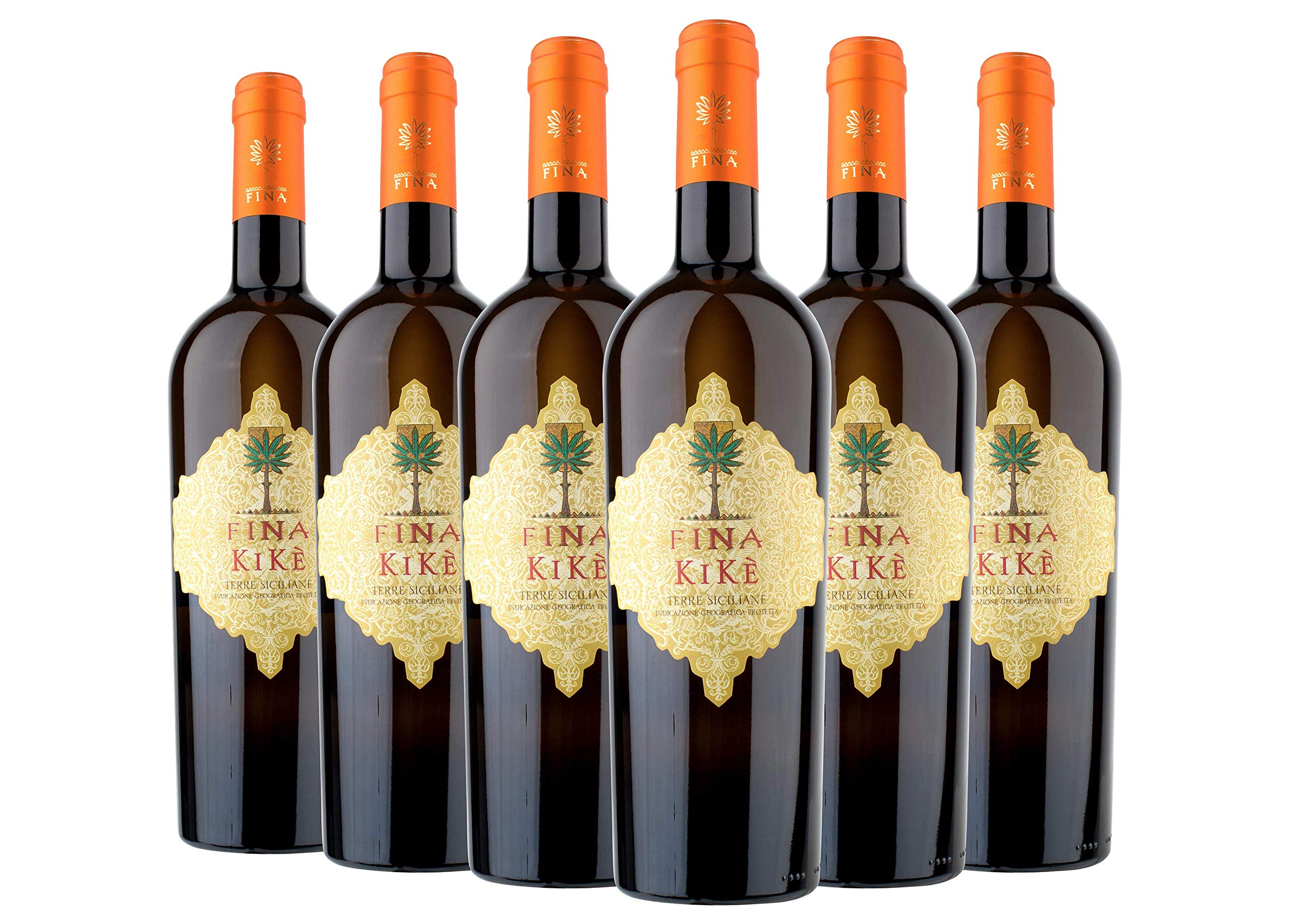 Terre Siciliane IGT Traminer Aromatico Sauvignon Blanc Kikè box da 6 bottiglie Cantine Fina 2018 0,75 L