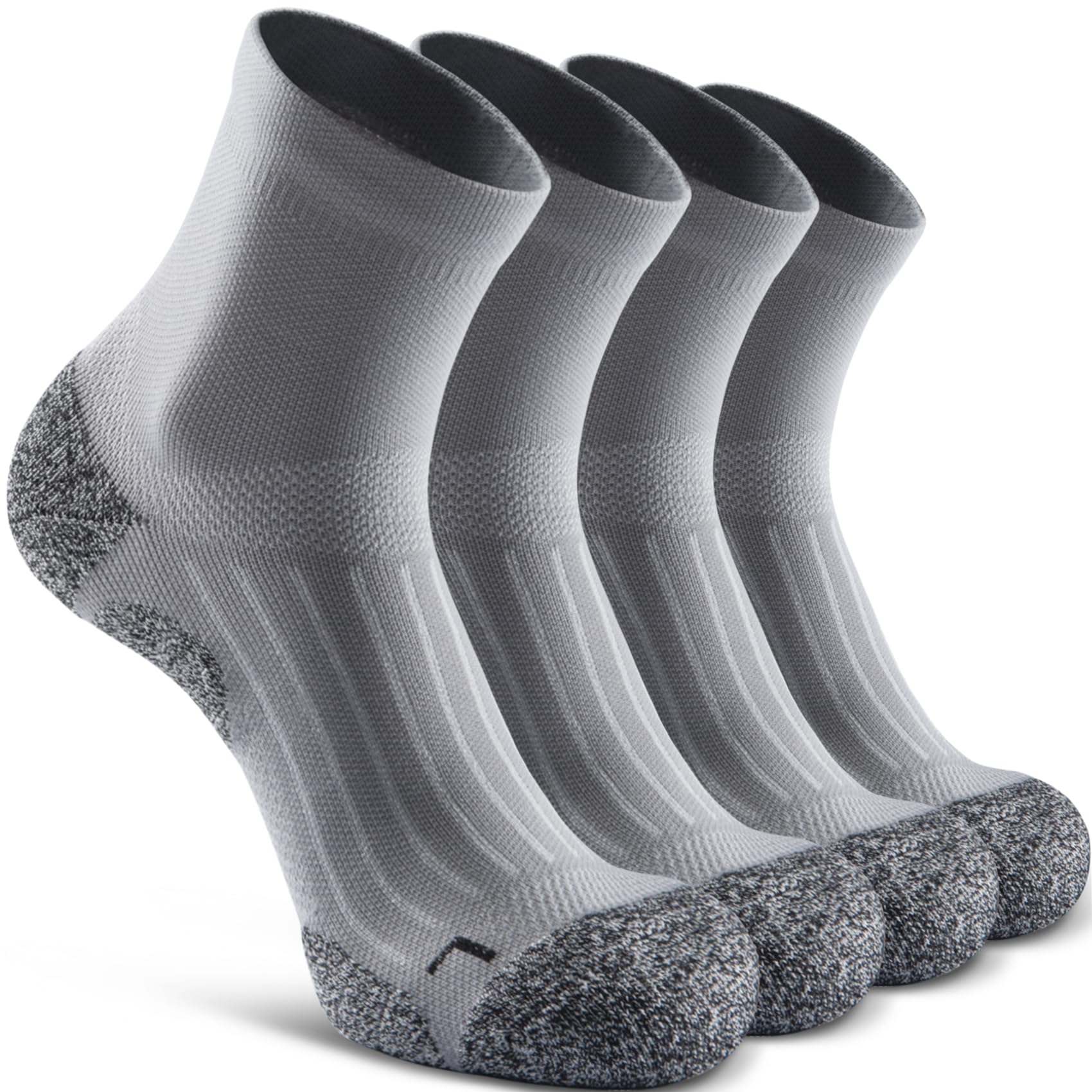 SITOISBE Quarter Compression Socks for Men Women, Cushioned Running Hiking Socks