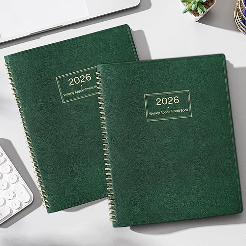 Miniatura 8 de Agenda 2025-2026, libro de citas semanal 2025-2026, julio de 2025 a junio de 2026, 9 x 11 pulgadas, agenda diariapor hora