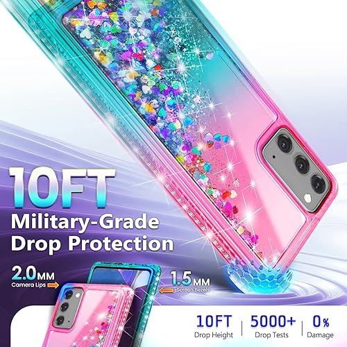 Miniatura 288 de NGB Supremacy Funda compatible con Samsung Galaxy S22 Plus (5G de 6.6 pulgadas) con protector de pantalla (cobertura máxima, TPU flexible), soporte