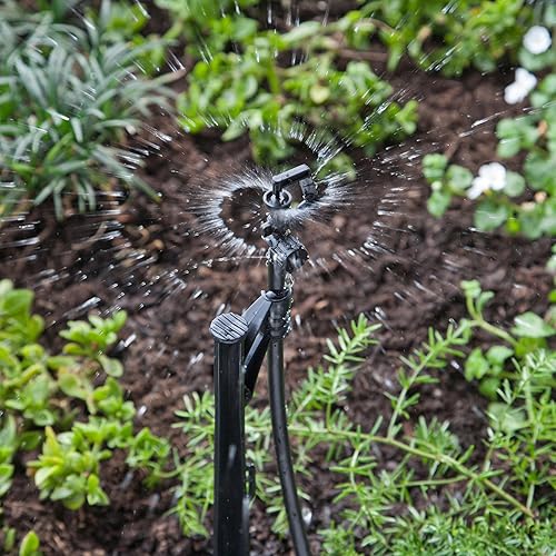 Miniatura 5 de Raindrip 100050088 Micro aspersor de flujo ajustable con una entrada roscada de 10-32, 1 unidad (paquete de 2), paquete de 5, color negro