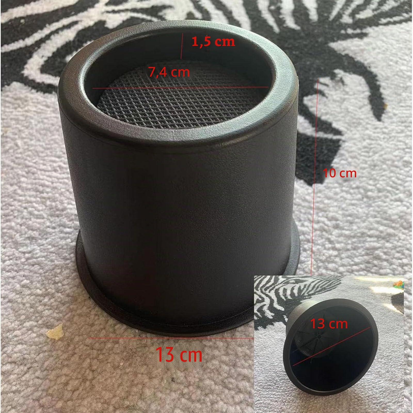 4 Stück Betterhöhungen, 10cm Möbelerhöher, Möbelerhöhung Rund, Tischerhöher Elefantenfuß Für Bett, polsterbett,Boxspringbett,Tisch, Schreibtisch,Stuhl- oder Sofa-Erhöhung, Rollen